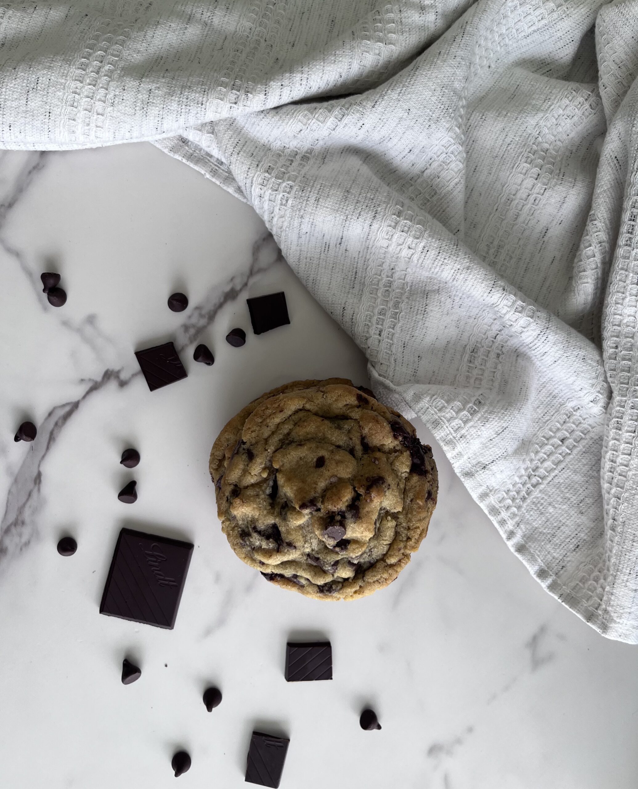 Little Bitez fresh-baked chocolate chip cookies, overhead