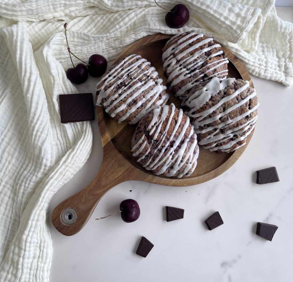 Cherry Dark Chocolate Scones
