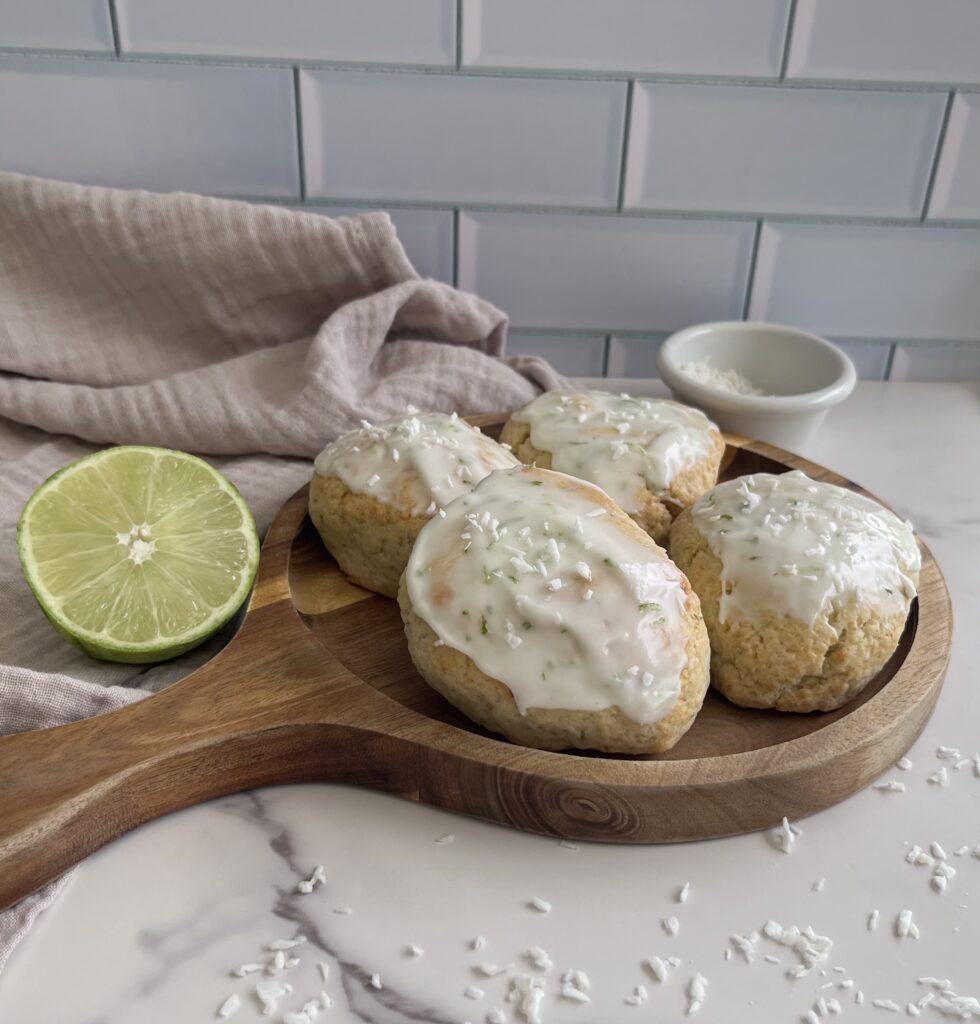 Lime Coconut Scones